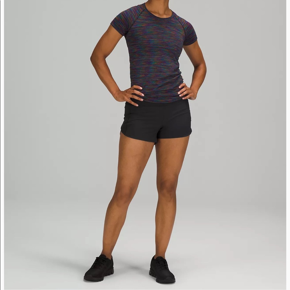 Lululemon Speed Up Mid-Rise Lined Short 4" Black